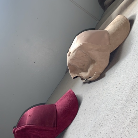 Burgundy and Sand tone hats combo - Picture 3 of 3